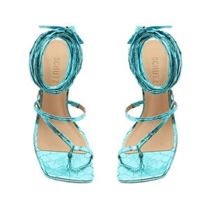 SCHUTZ Women's Turquoise Strappy Sandals new no box
